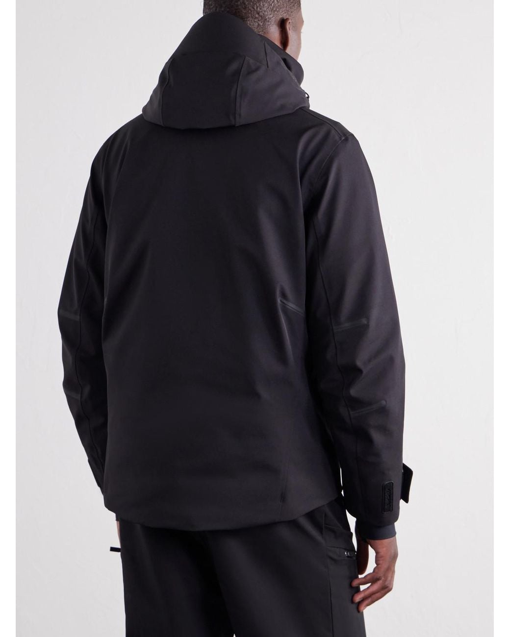 Fusalp Black John Padded Hooded Ski Jacket for men