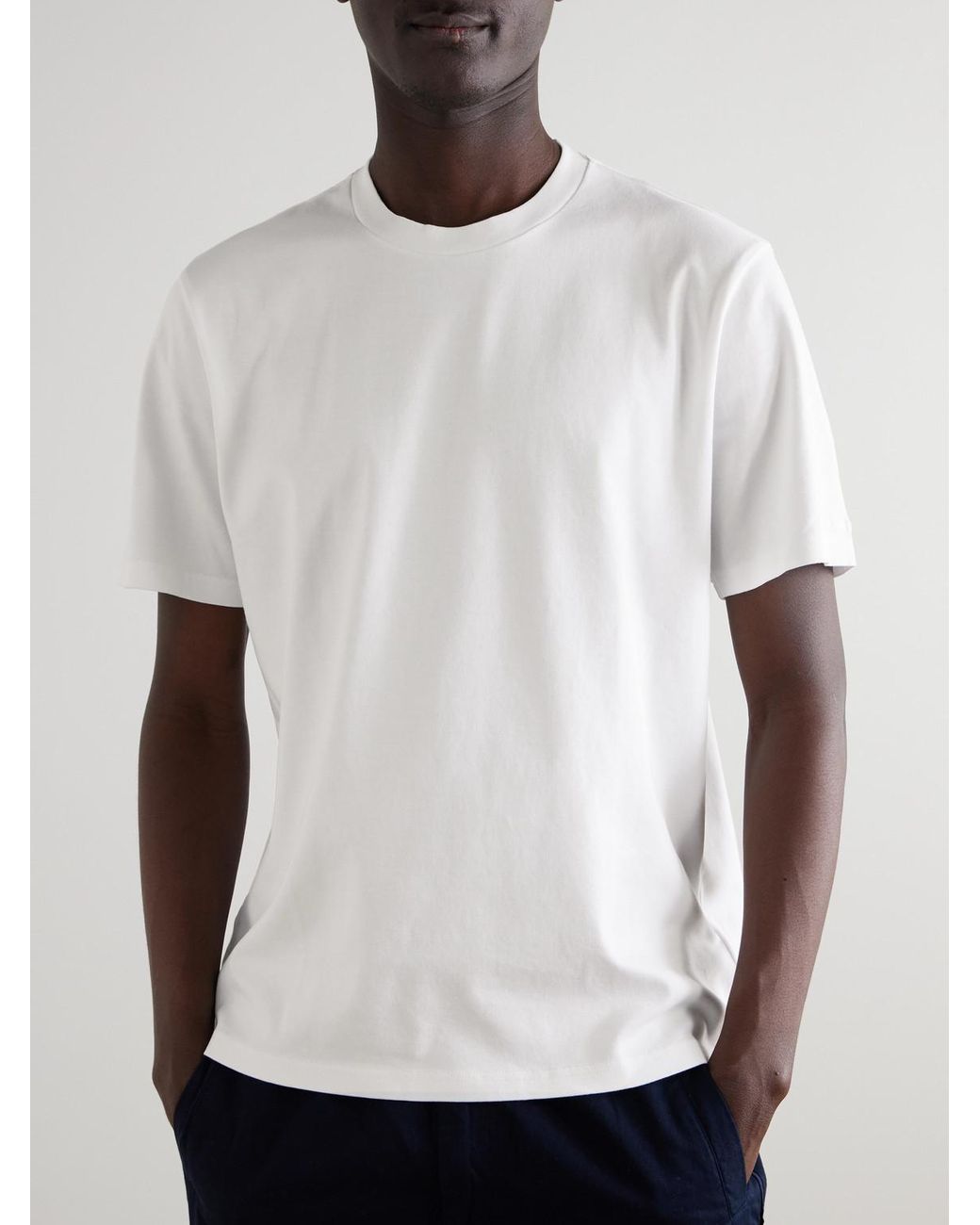 Orlebar Brown White Deckard Cotton-Jersey T-Shirt for men