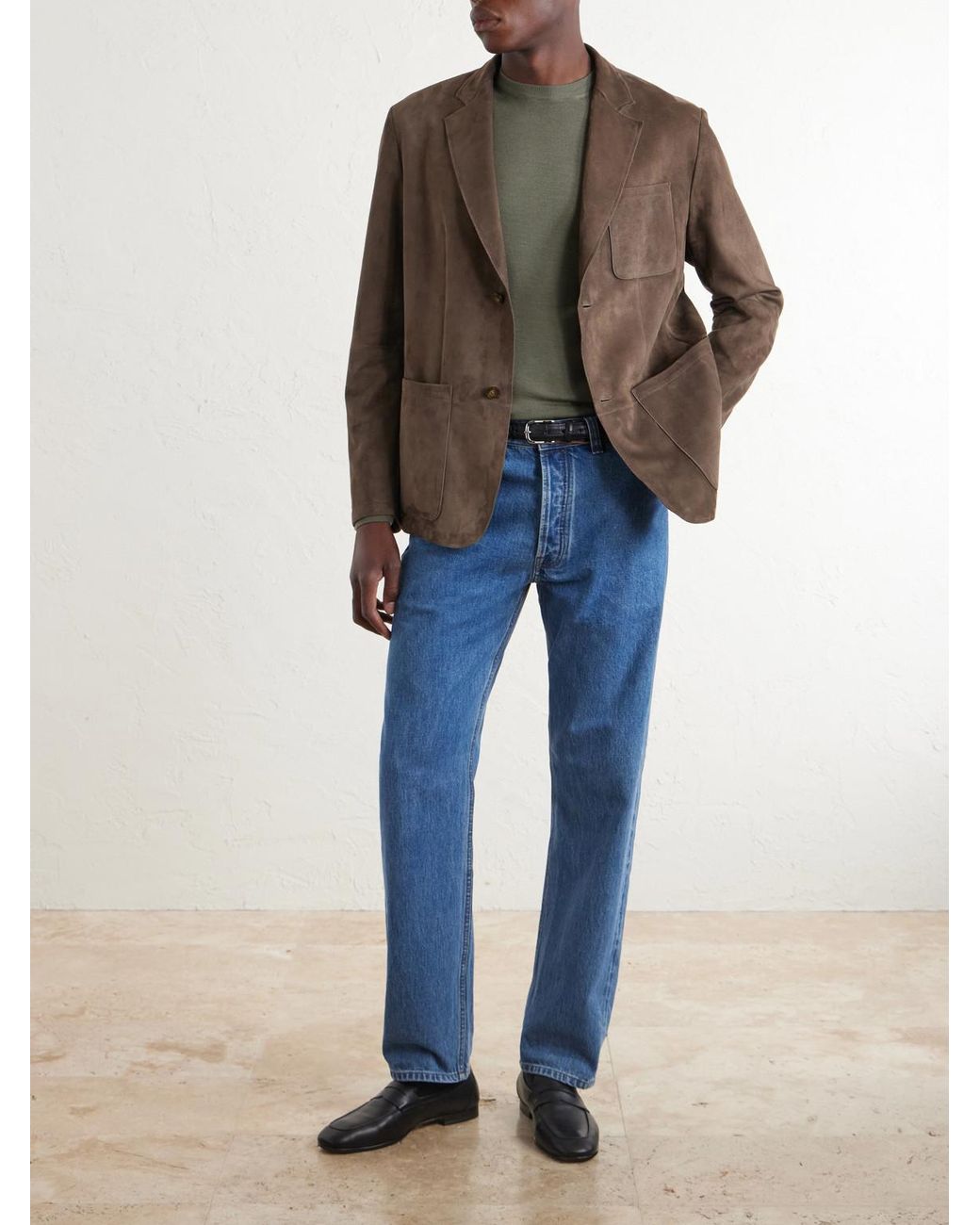 Canali Green Wool Sweater for men