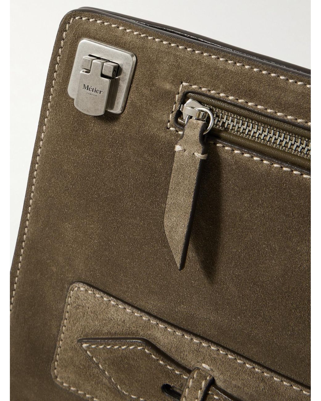 Metier Natural Runaway Suede Pouch for men