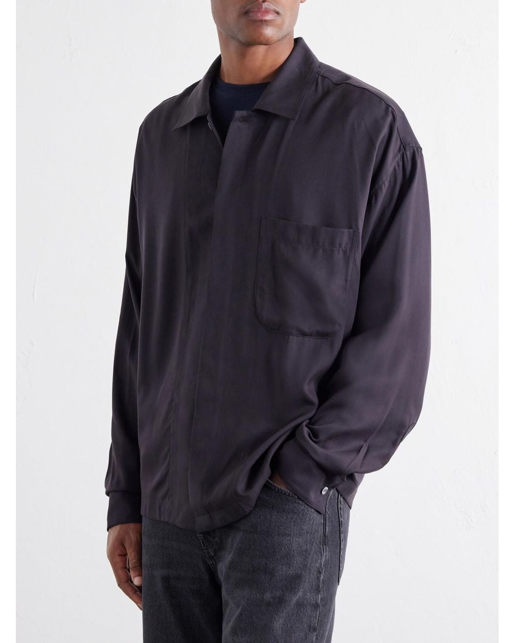 A Kind Of Guise Blue Rumba Lyocell-blend Shirt for men