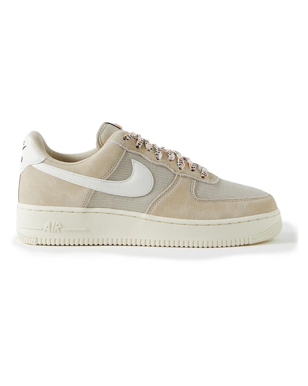 Nike Air Force 1 '07 Lv8 Suede And Canvas Sneakers in Natural for Men | Lyst