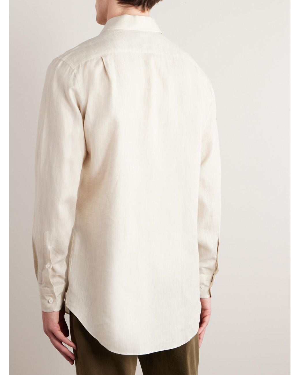 Loro Piana Natural Arizona Linen Shirt for men