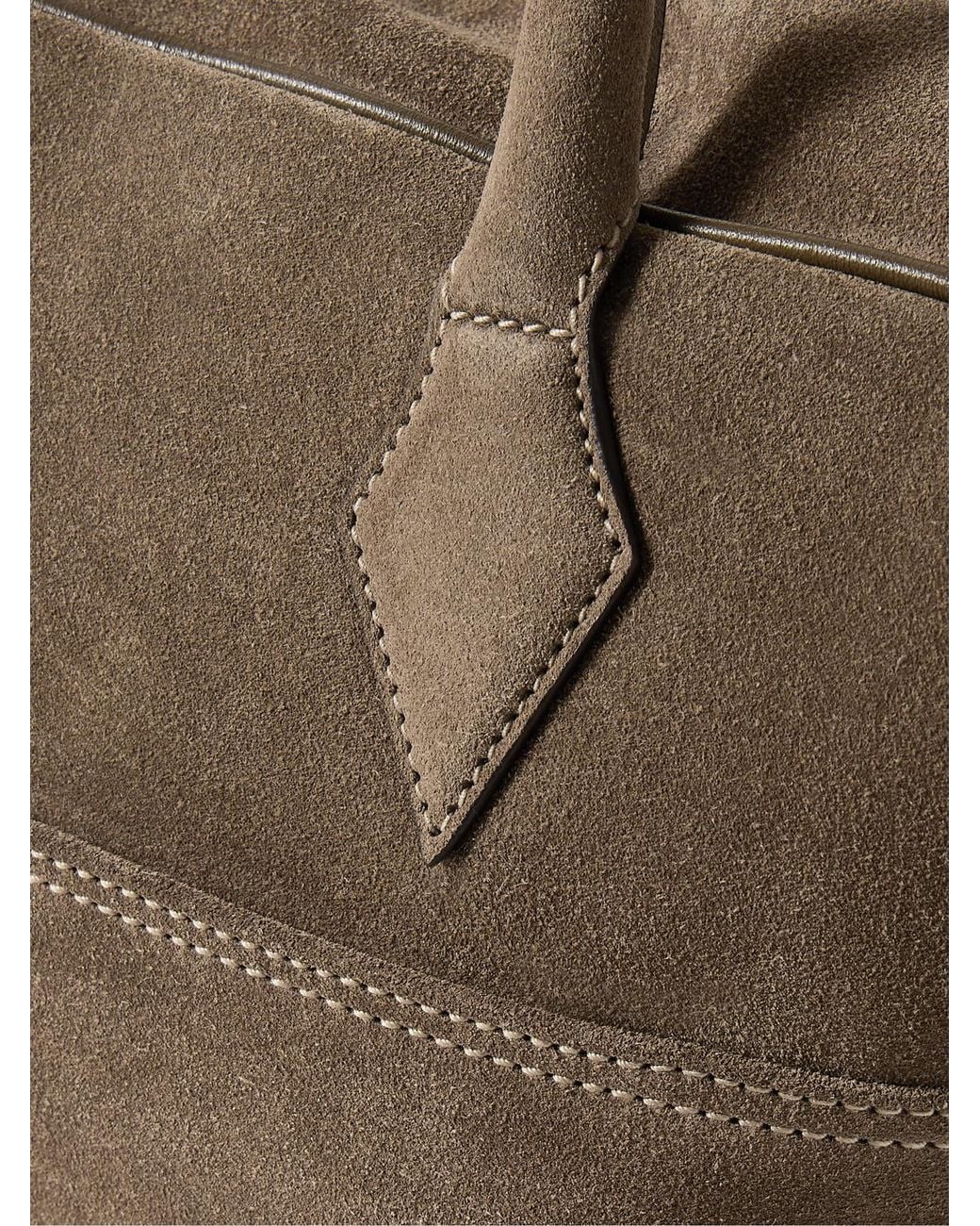 Metier Brown Closer All Day Suede Briefcase for men