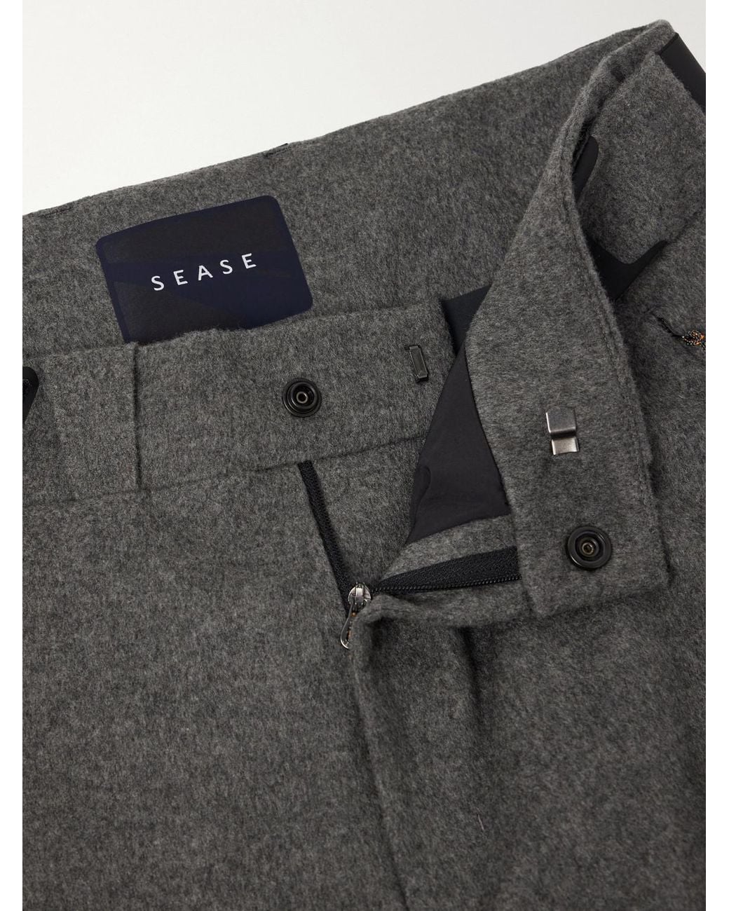 Sease Gray Indren Layered Cashmere Padded Ski Pants for men