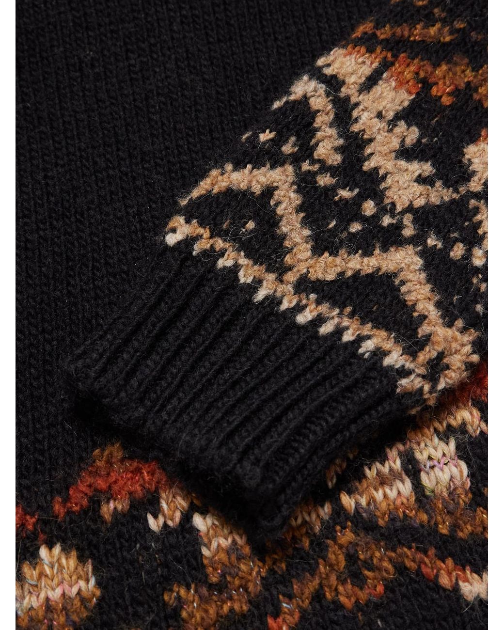 Emil 60032 Fair Isle Wool-Blend Sweater di NN07 in Blue da Uomo