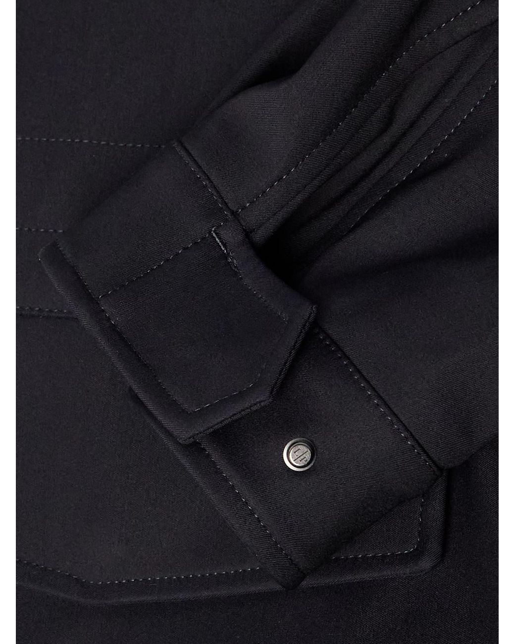 Loro Piana Blue Traveller Logo-appliquéd Bristol Clima System 3l Wool-blend Hooded Field Jacket for men