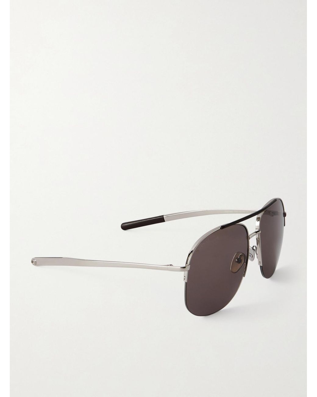 Gucci Metallic Aviator-Style-Tone Sunglasses for men
