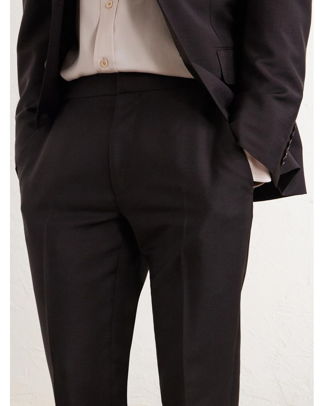 Tom Ford Blue O'connor Straight-leg Mohair And Wool-blend Suit Trousers for men