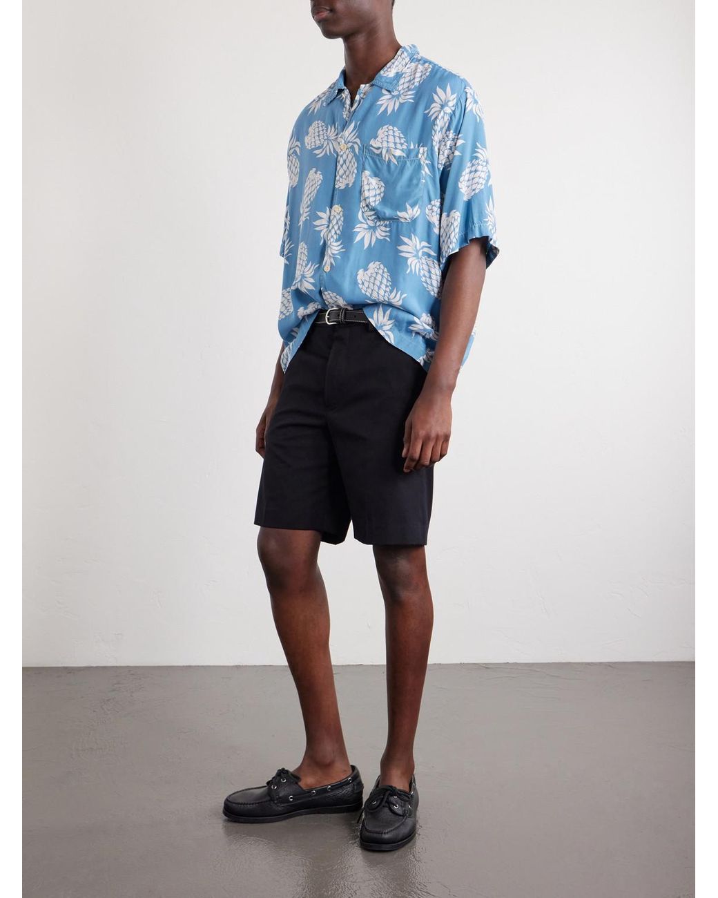 Remi Relief Blue Printed Woven Shirt for men