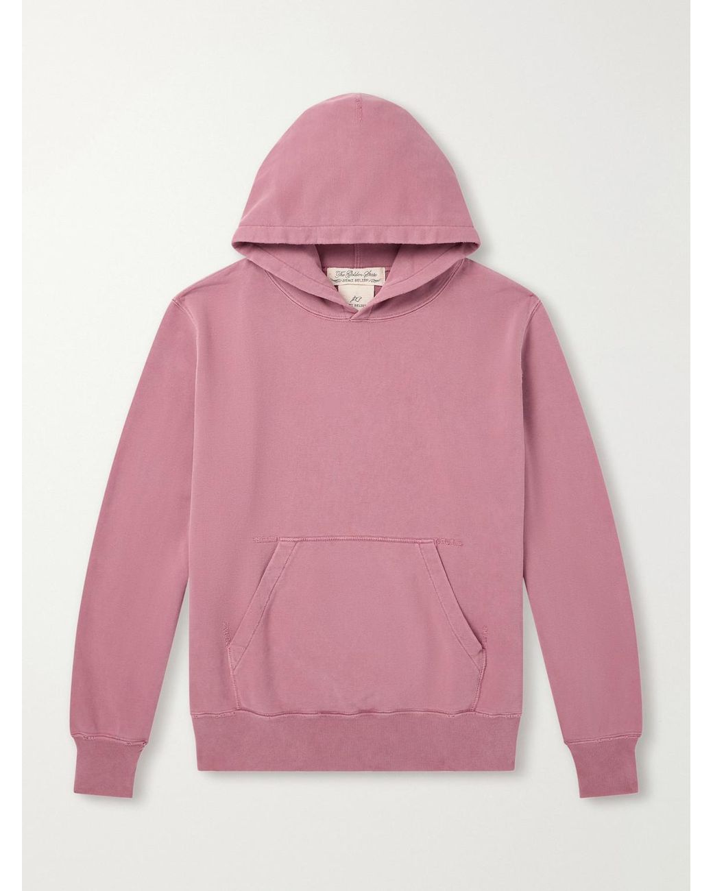 Remi Relief Pink Cotton-Fleece Hoodie for men
