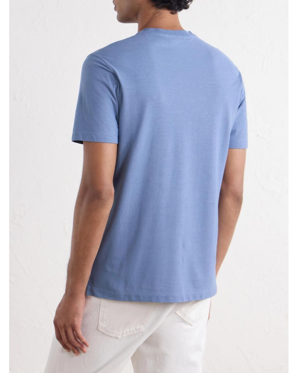 Slowear Blue Zanone Slim-fit Icecotton Jersey T-shirt for men