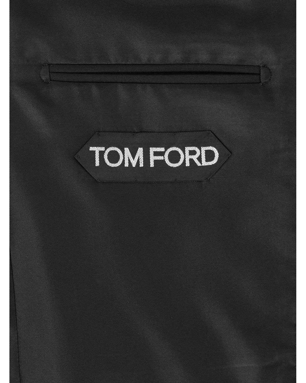 Tom Ford Black Shelton Super 120S Wool Blazer for men