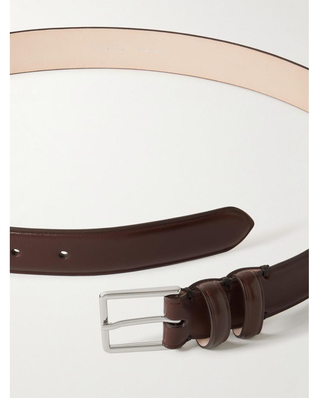 Paul Smith Brown 3Cm Leather Belt for men