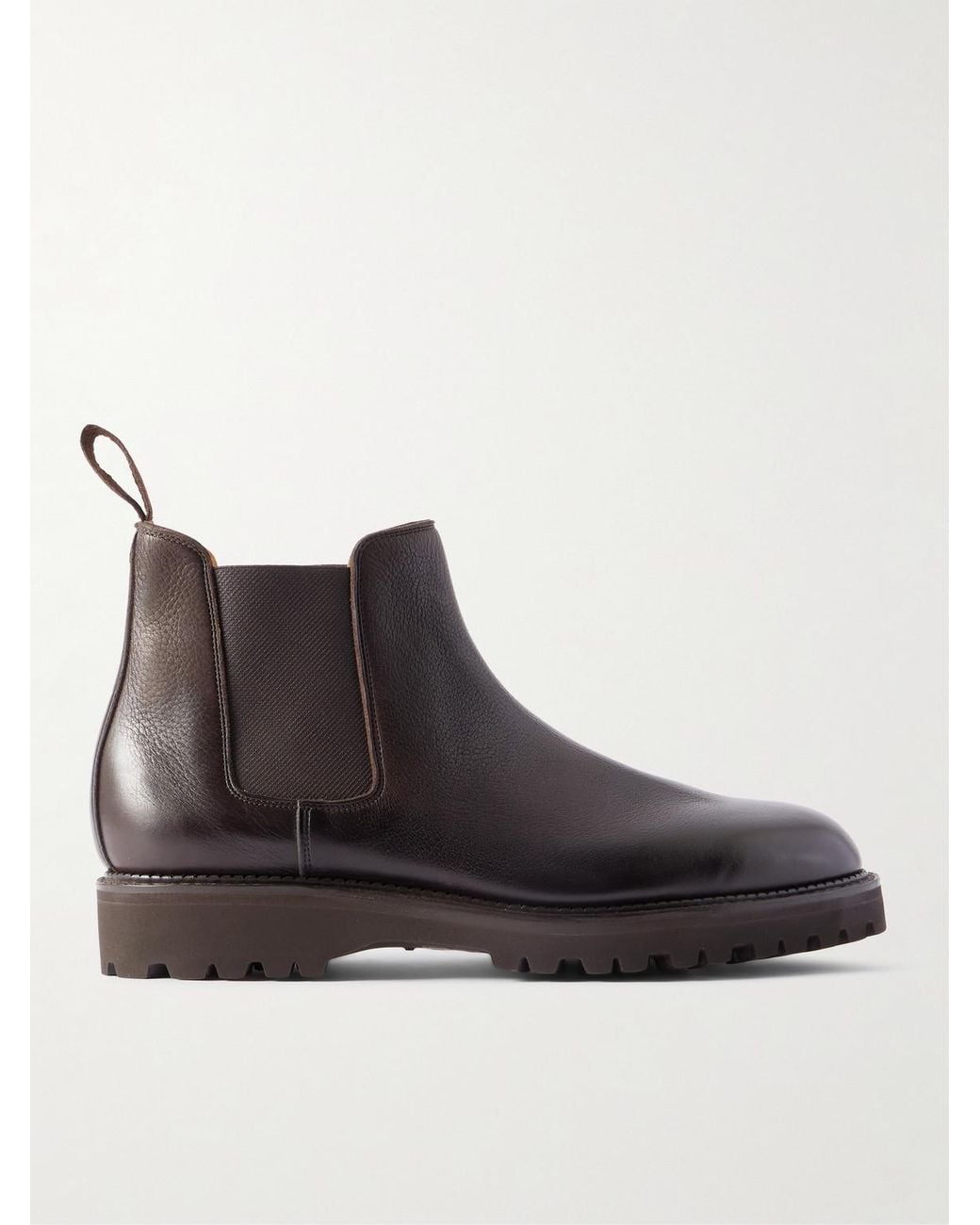 John Lobb Black Lawry New Standard Leather Chelsea Boots for men