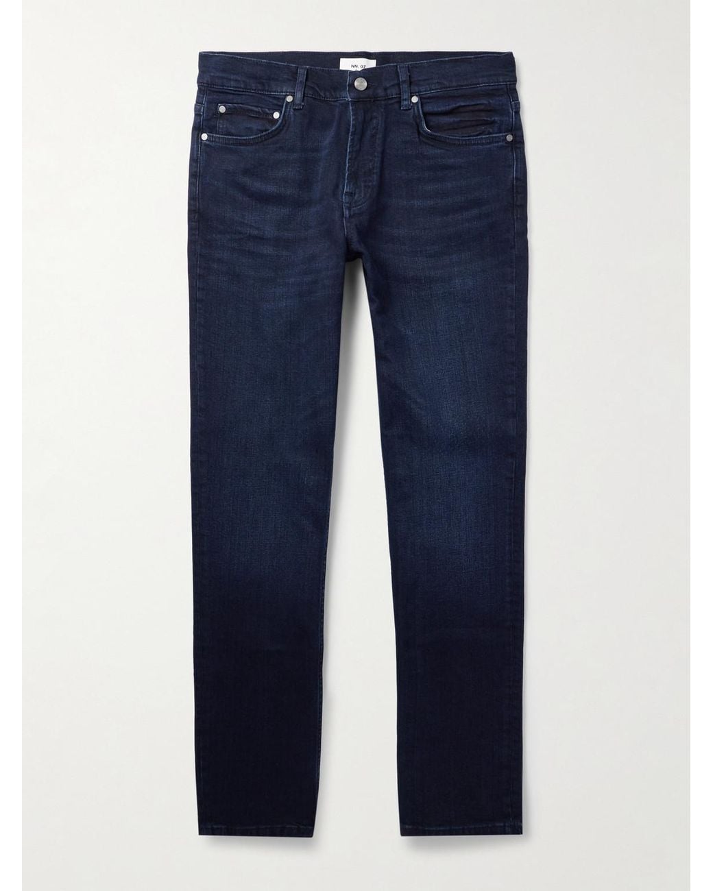 NN07 Blue Tony 1869 Slim-Fit Straight-Leg Organic Jeans for men