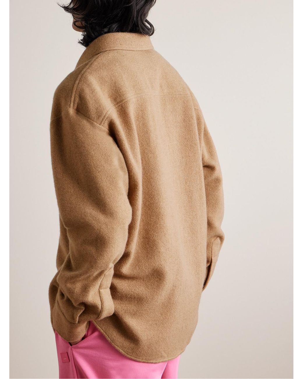 The Elder Statesman Natural Cashmere Overshirt for men