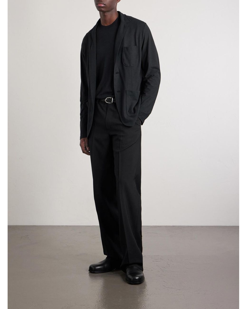 Slowear Black Icecotton Blazer for men