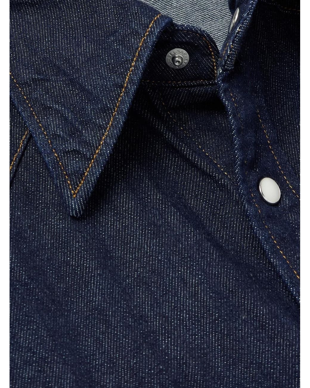 Kapital Blue Husky Denim Western Shirt for men