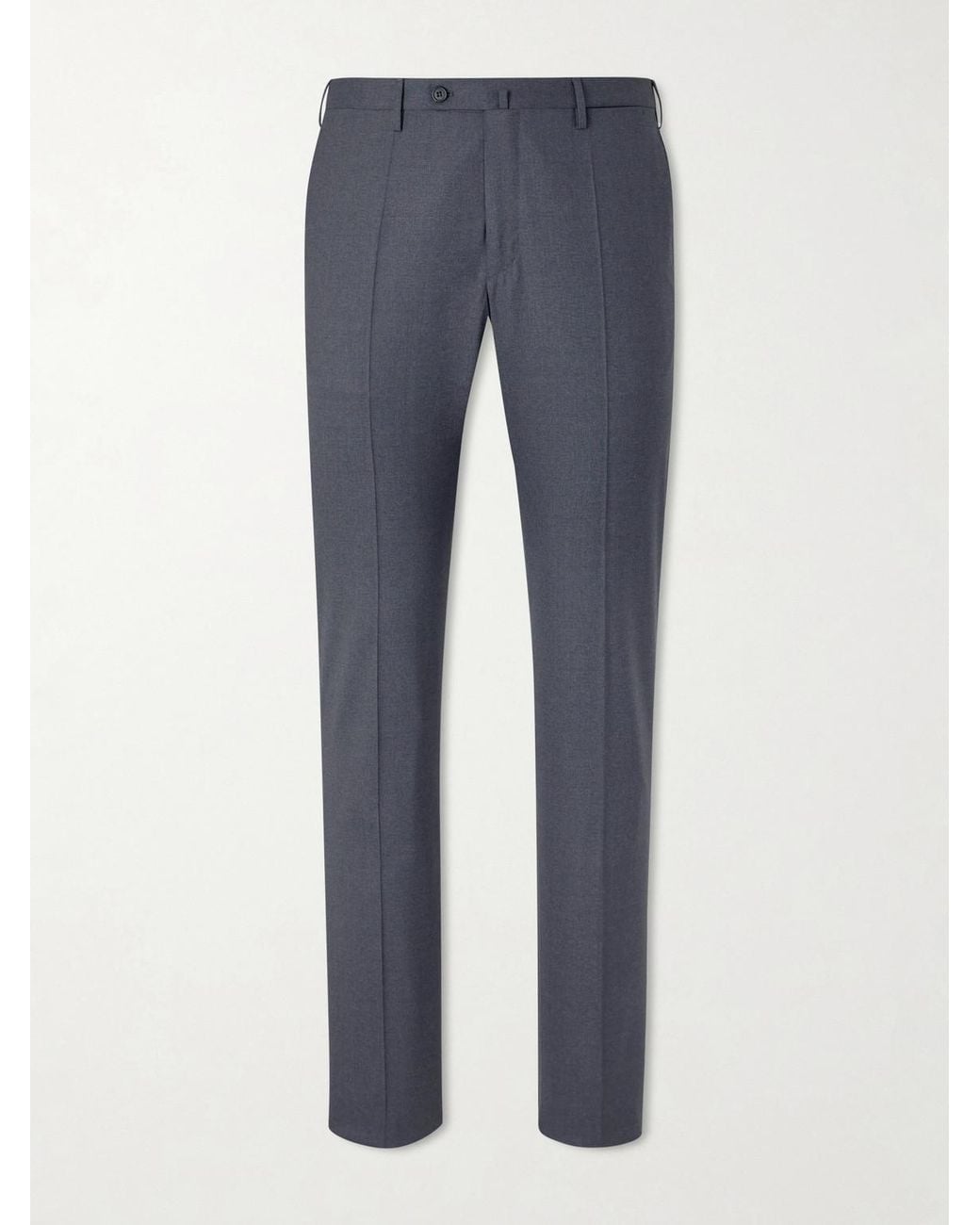 Slowear Gray Slim-Fit Wool Trousers for men