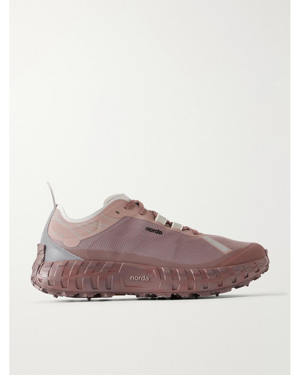 Norda Brown 001A Rubber-Trimmed Dyneema Running Sneakers for men