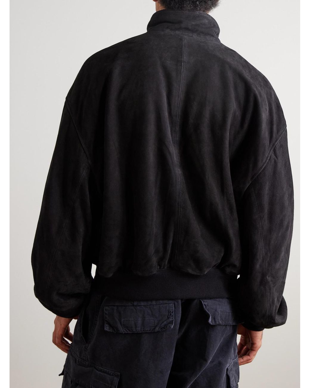Balenciaga Black Suede Jacket for men