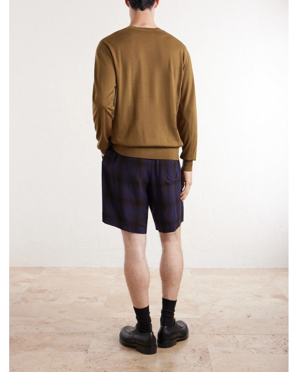 Dries Van Noten Natural Merino Wool Sweater for men