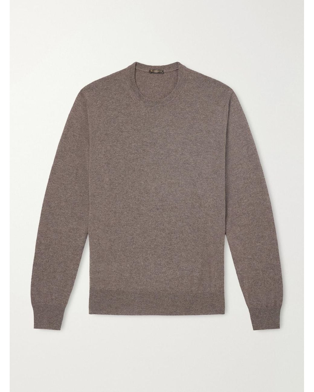 Rubinacci Gray Cashmere Sweater for men