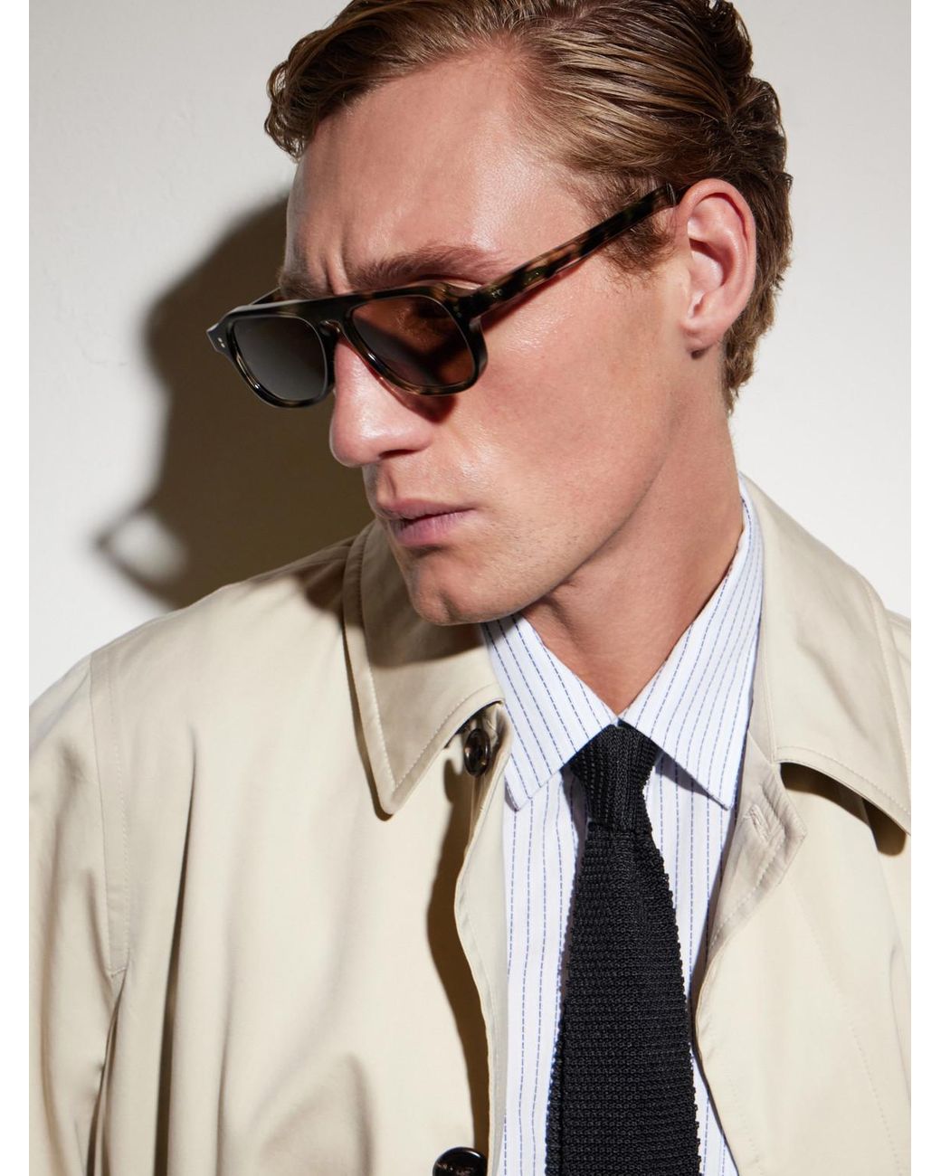 Cutler & Gross Multicolor Gr14 Aviator-Style Acetate Sunglasses for men