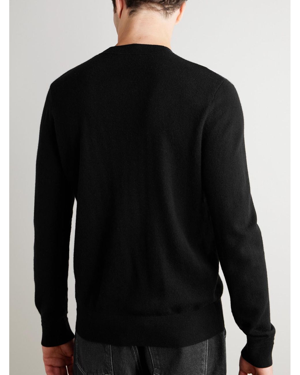 Mr P. Black Curtis Cashmere Sweater for men