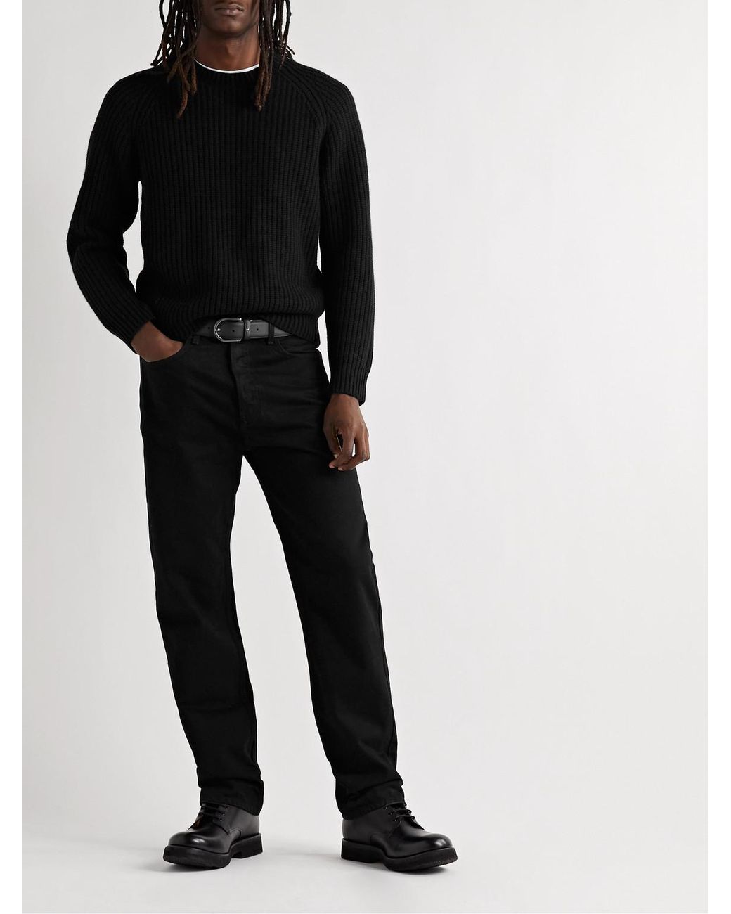 Nili Lotan Black Billie Straight-Leg Jeans for men