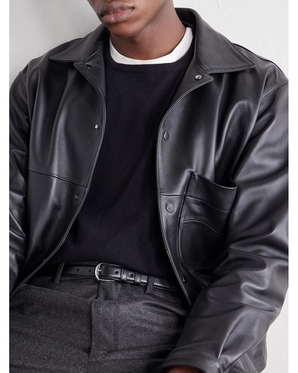 STÒFFA Blue Cashmere T-Shirt for men