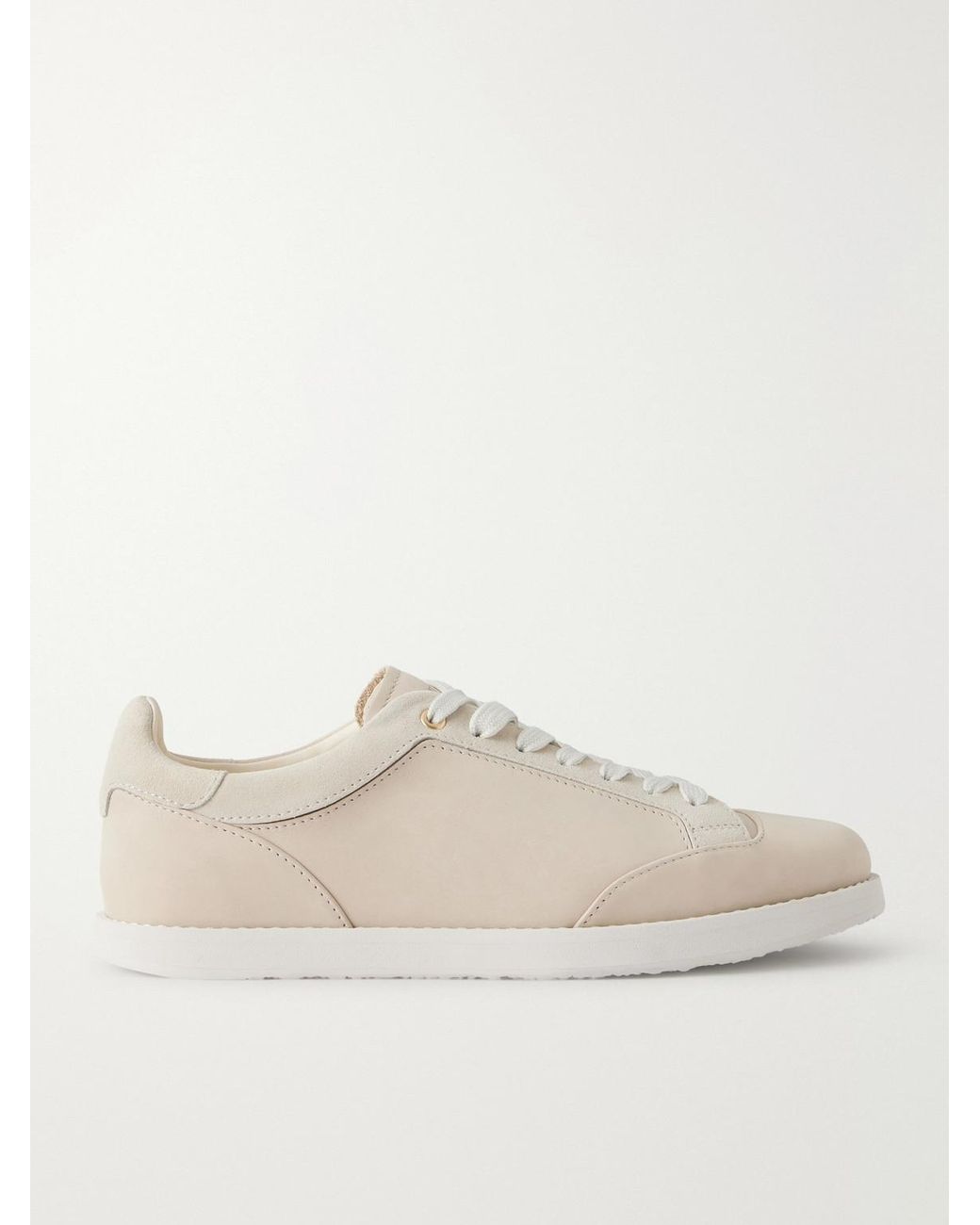 Brunello Cucinelli Natural Suede Sneakers for men