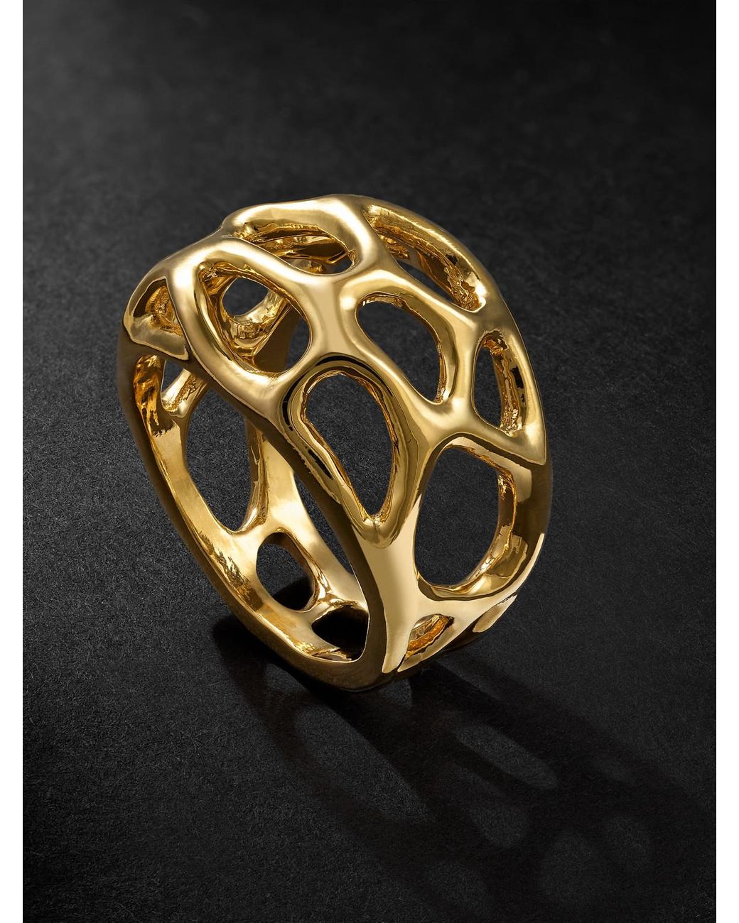 Alex Moss New York Black Symbiote 14-Karat Ring for men