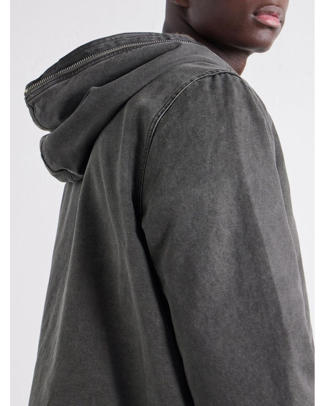 Rick Owens Gray Gimp Cotton-Canvas Blouson Jacket for men