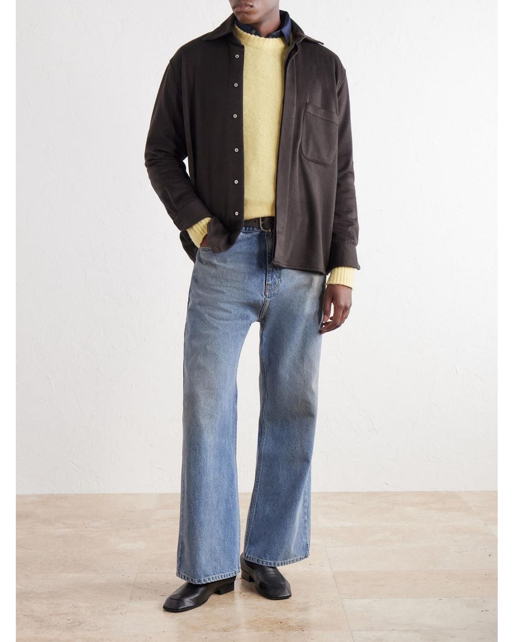 Willy Chavarria Blue Flared Jeans for men