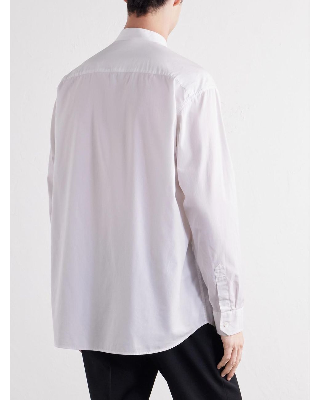 Totême  White Relaxed Cotton-Poplin Shirt for men