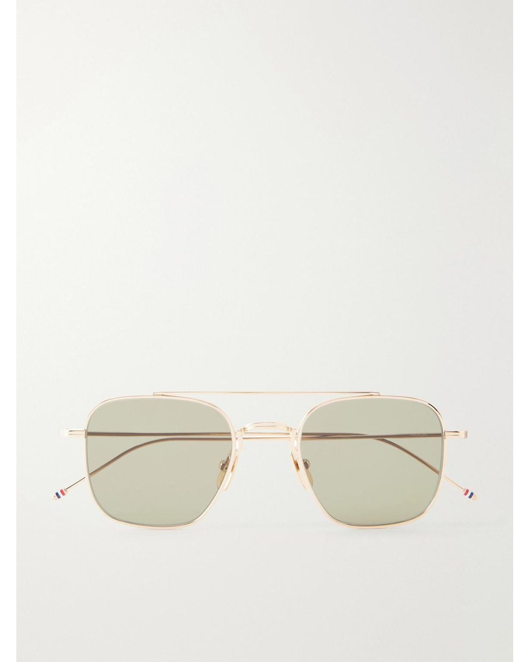 Thom Browne Natural Aviator-Style Titanium Sunglasses for men
