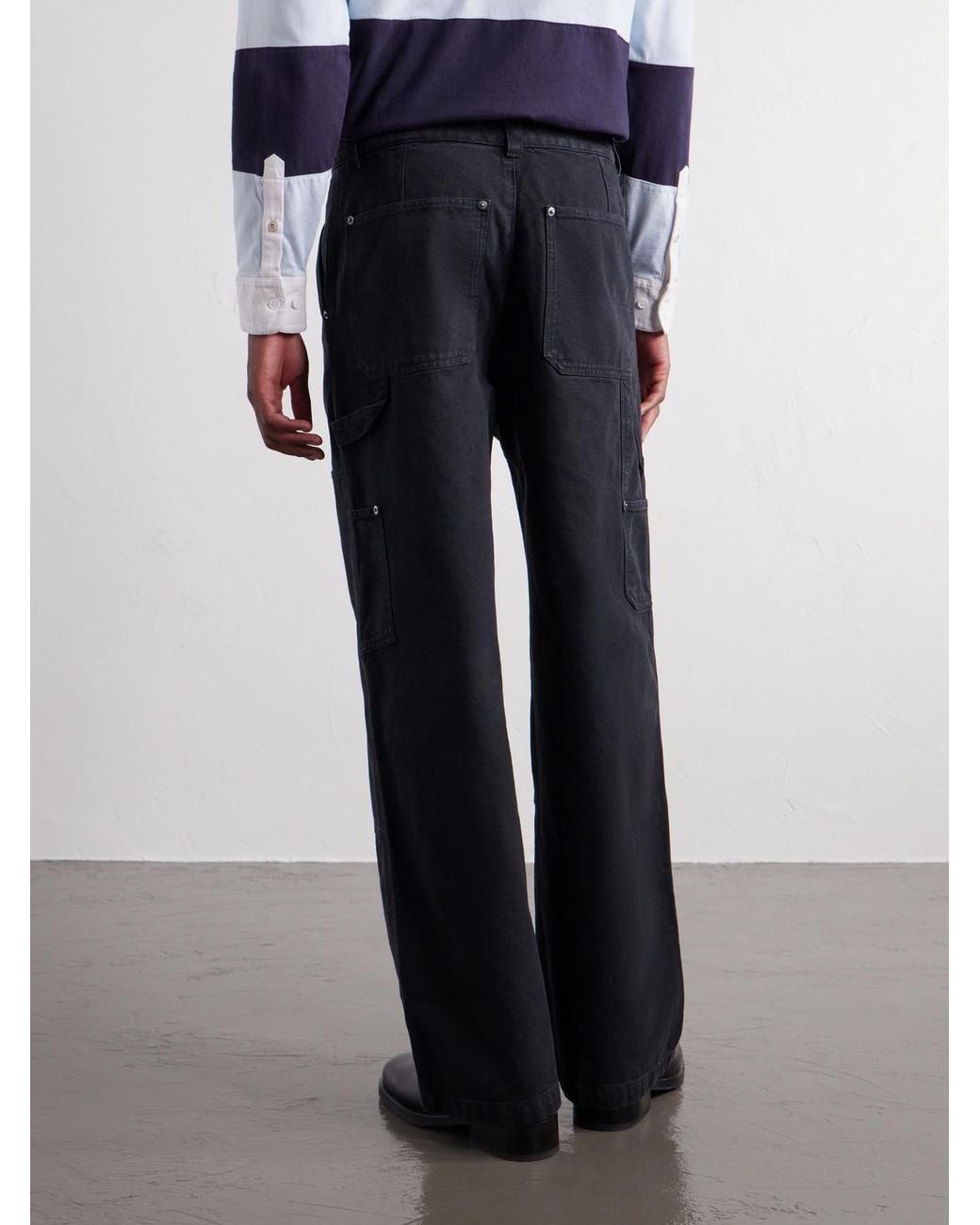 A.P.C. Blue Don Wide-Leg Panelled Jeans for men