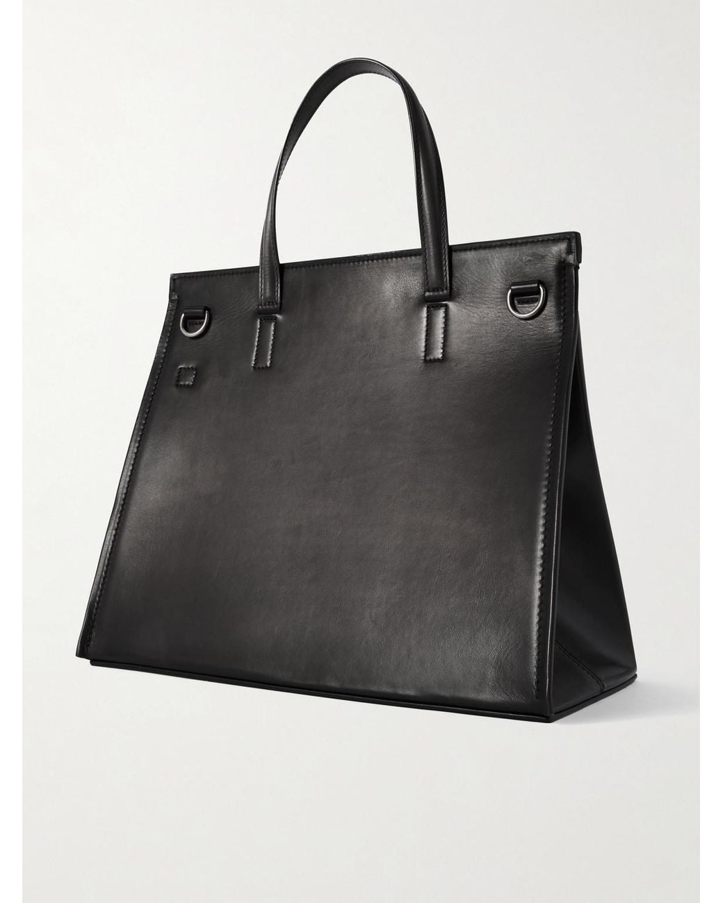 Berluti Black Luti 38 Venezia Leather Tote Bag for men