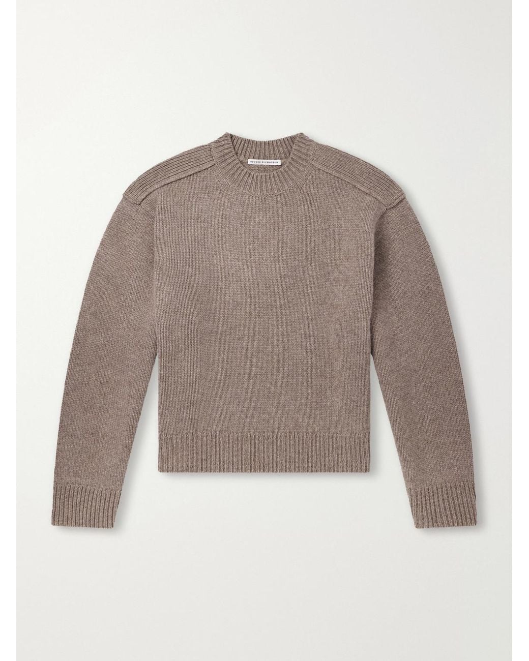 Studio Nicholson Natural Yak And Merino Wool-Blend Sweater for men
