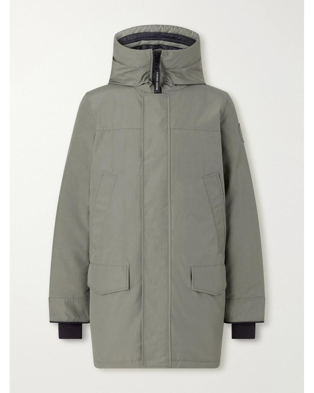 Canada Goose Gray Langford Hooded Shell Down Parka for men