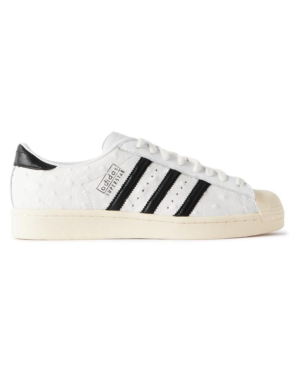adidas Originals Superstar Vintage Ostrich-effect Leather Sneakers