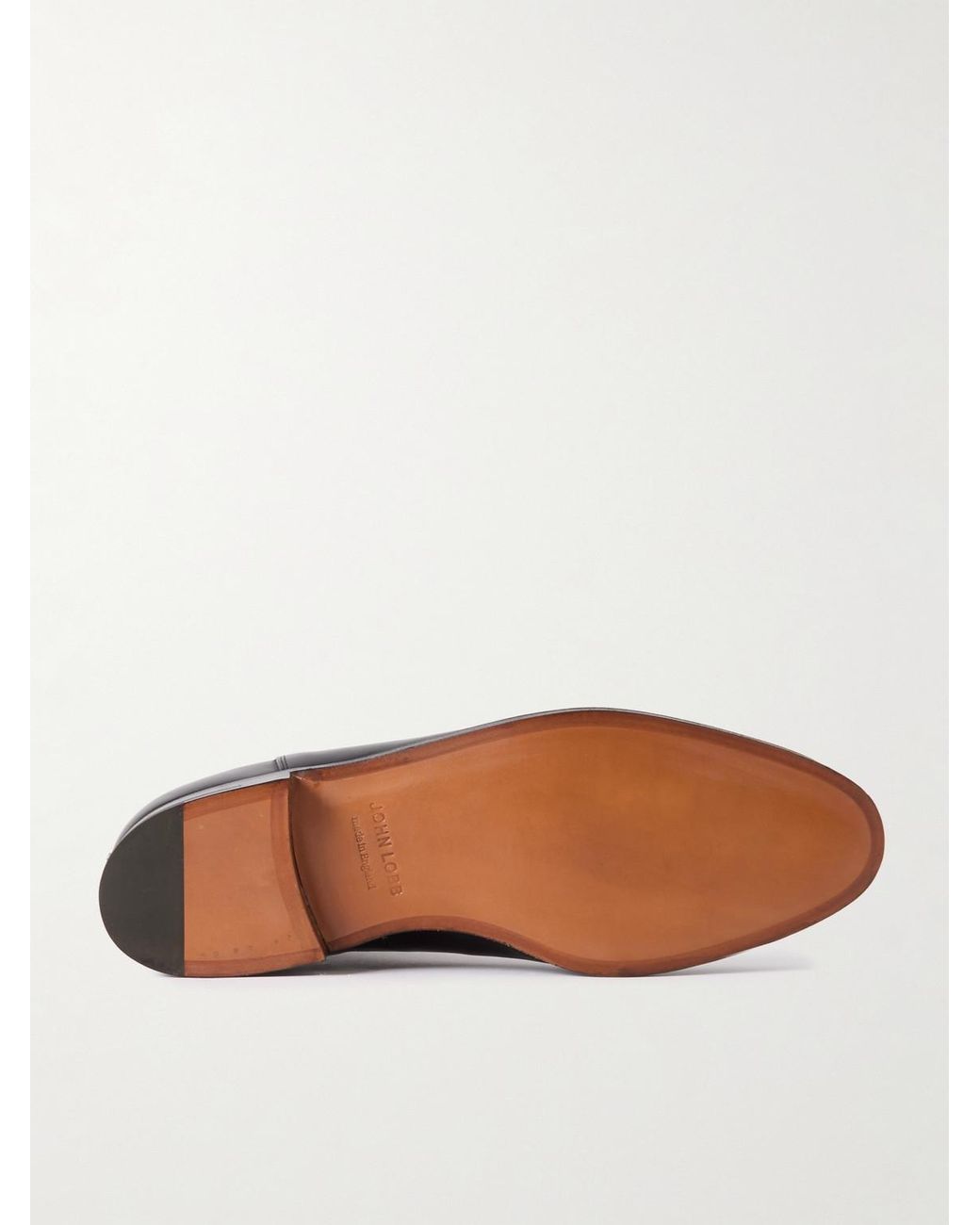 John Lobb Black Lawry Leather Chelsea Boots for men