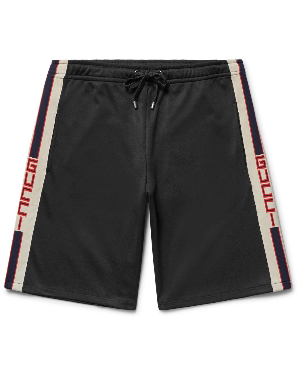 Gucci Shiny jersey short with Web 655341