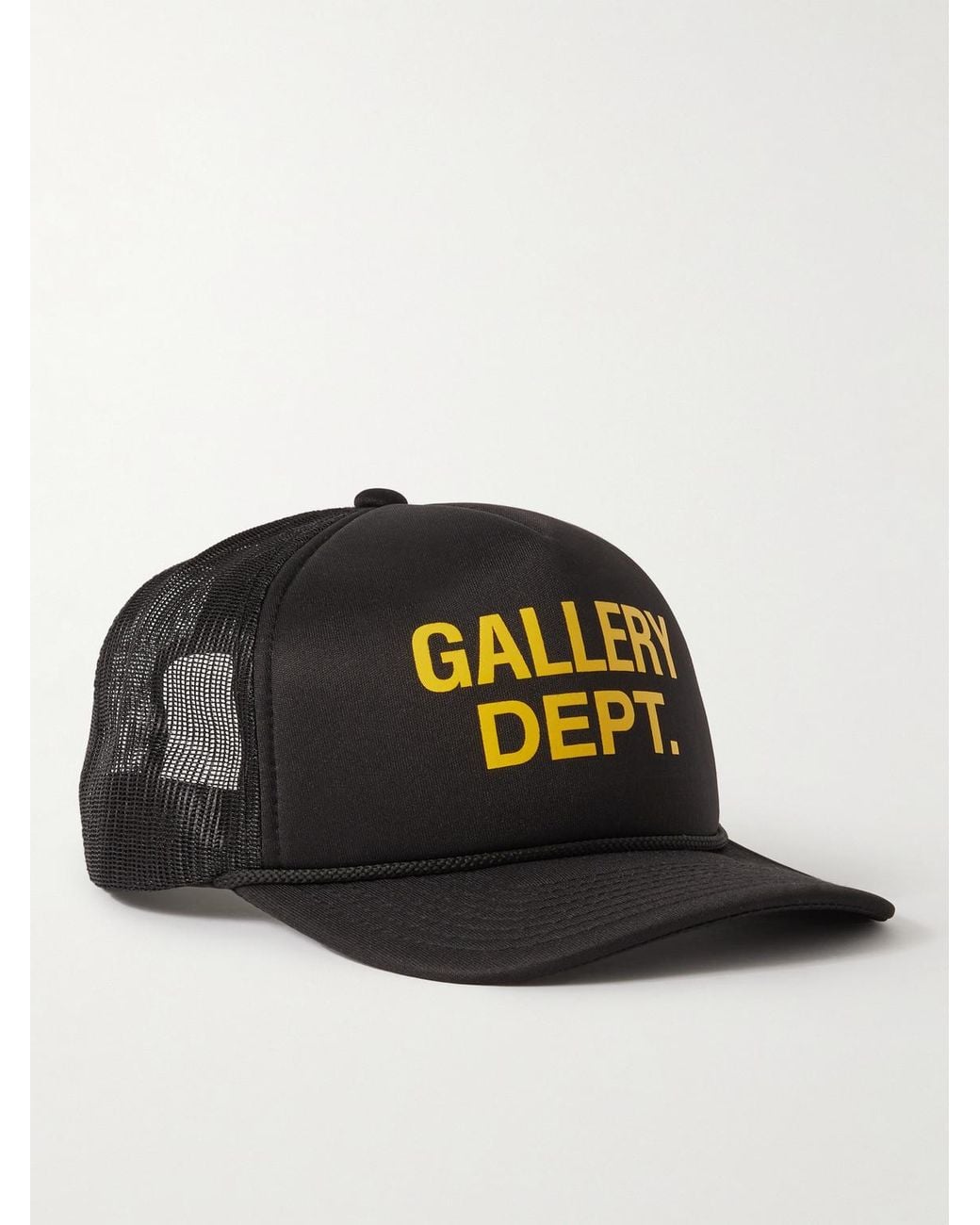GALLERY DEPT. Black Logo-Print Foam And Mesh Trucker Cap for men