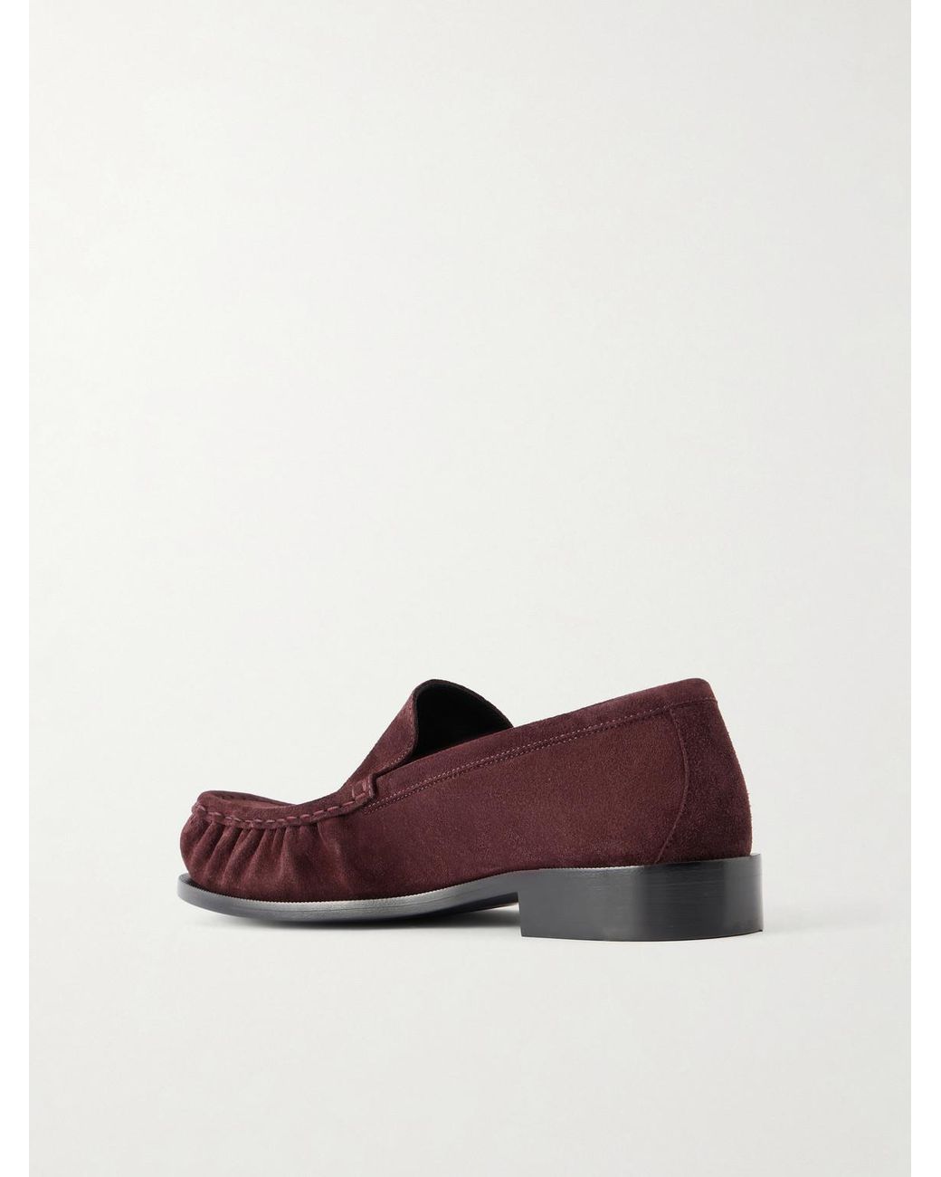 Dries Van Noten Purple Suede Loafers for men