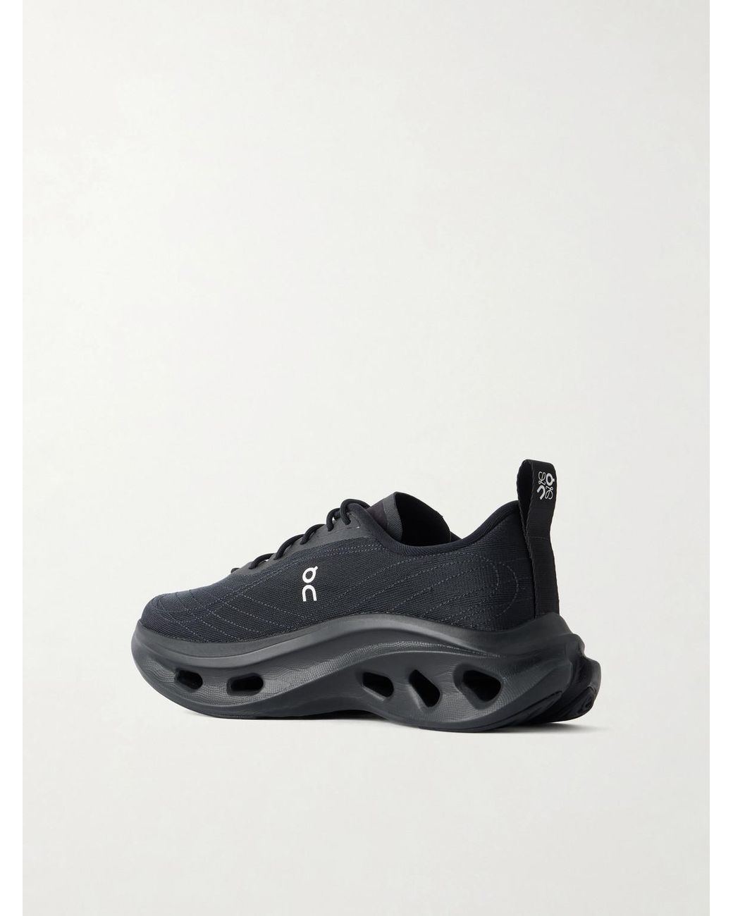 Loewe Black On Cloudtilt Rubber-Trimmed Mesh Sneakers for men