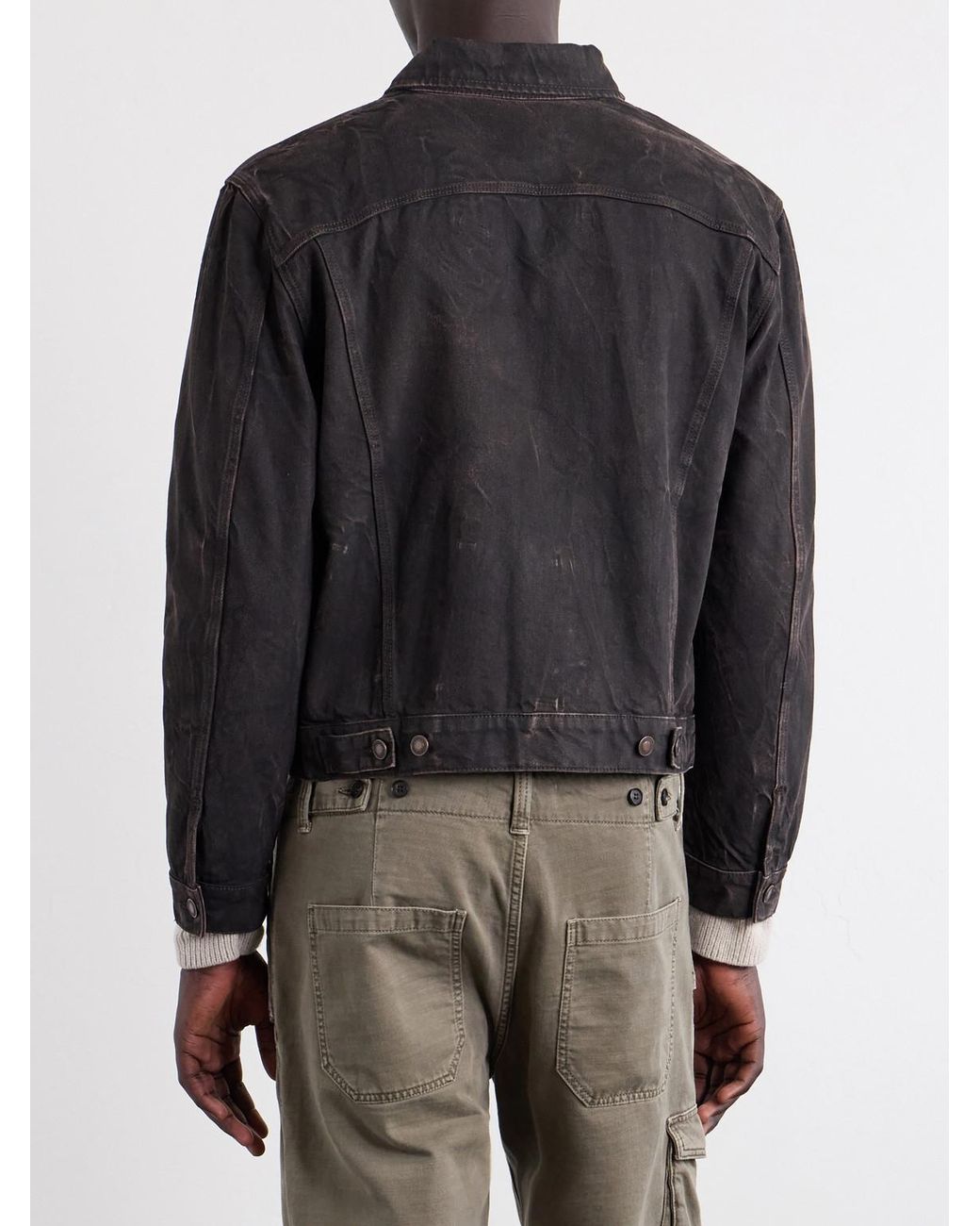 Jeanerica Black Alex Trucker Cotton-Blend Jacket for men
