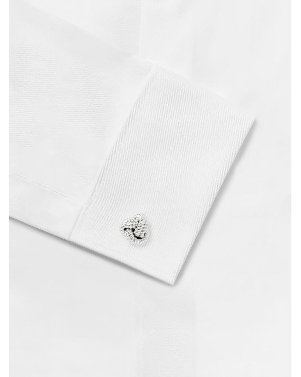 Tom Ford Knot 18-karat White Gold Cufflinks for men